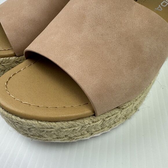 Soda Womens Topic Espadrille Ankle Strap Open Toe Wedge Sandals 8.5 Medium - Picture 2 of 11